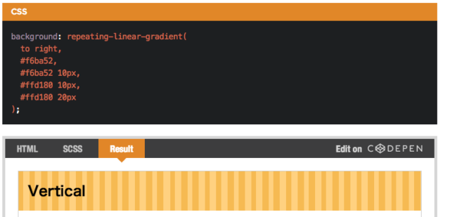 CSS3でつくるストライプ Stripes in CSS | WordPressのための便利帳