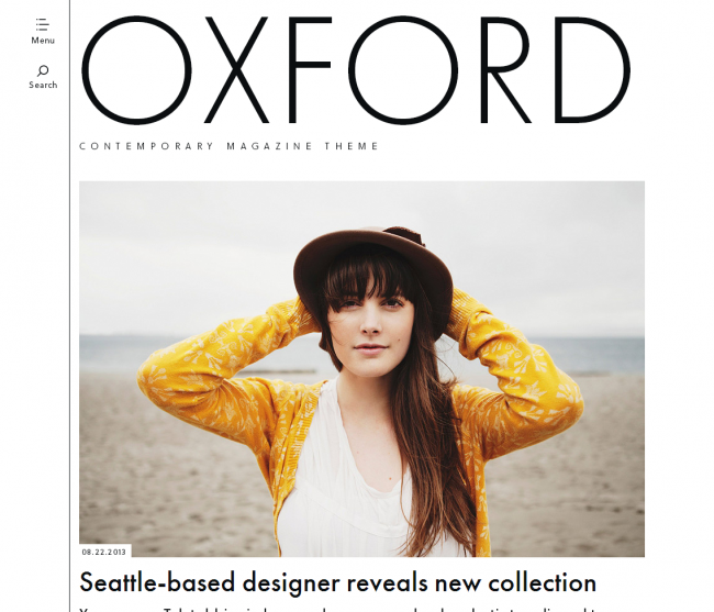 Oxford Contemporary magazine theme