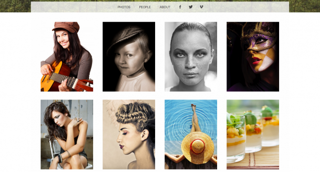 Snaps A free WordPress photo portfolio theme