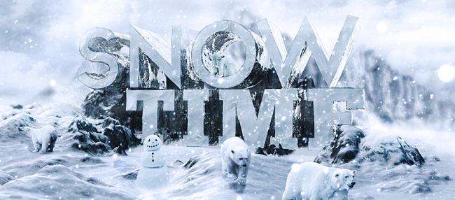 Making-3D-Snowing-Effect-for-Text-in-Photoshop-L