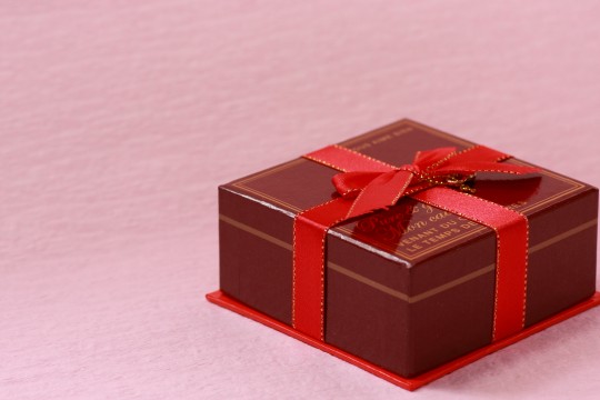バレンタインのプレゼントボックス