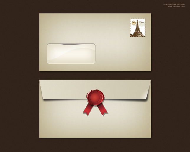 Blank Envelope Template (PSD)