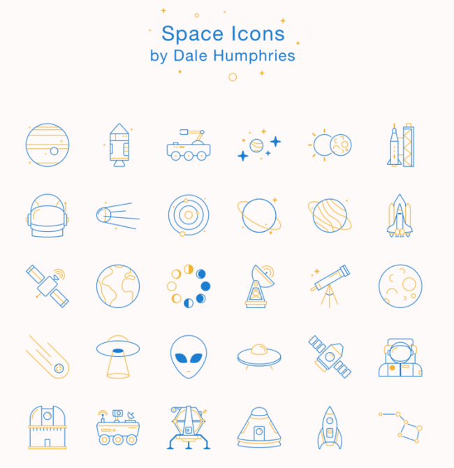 かわいい宇宙のアイコン30個セット Ai Sketch Svg Png Wordpressのための便利帳