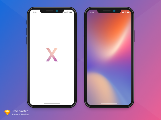 Sketchで使えるベクター形式のiPhone Xモックアップ