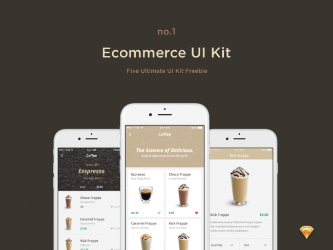 E-commerce free UI kit