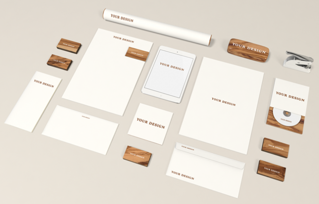 Stationery MockUp – Wood Edition