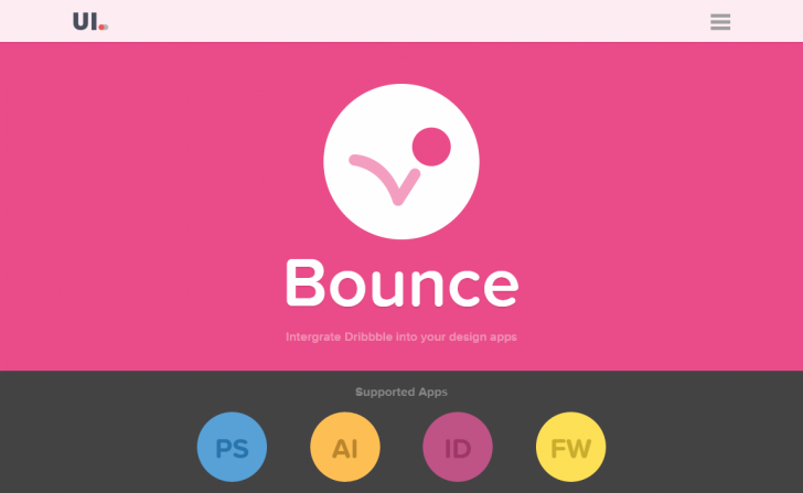 「Bounce」でDribbleの最新フィードをPhotoshop内でチェック