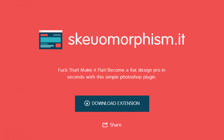 「Skeuomorphism.it」でデザインをフラットデザインに変更