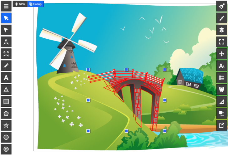 SVG編集ソフトのオンラインデモ
