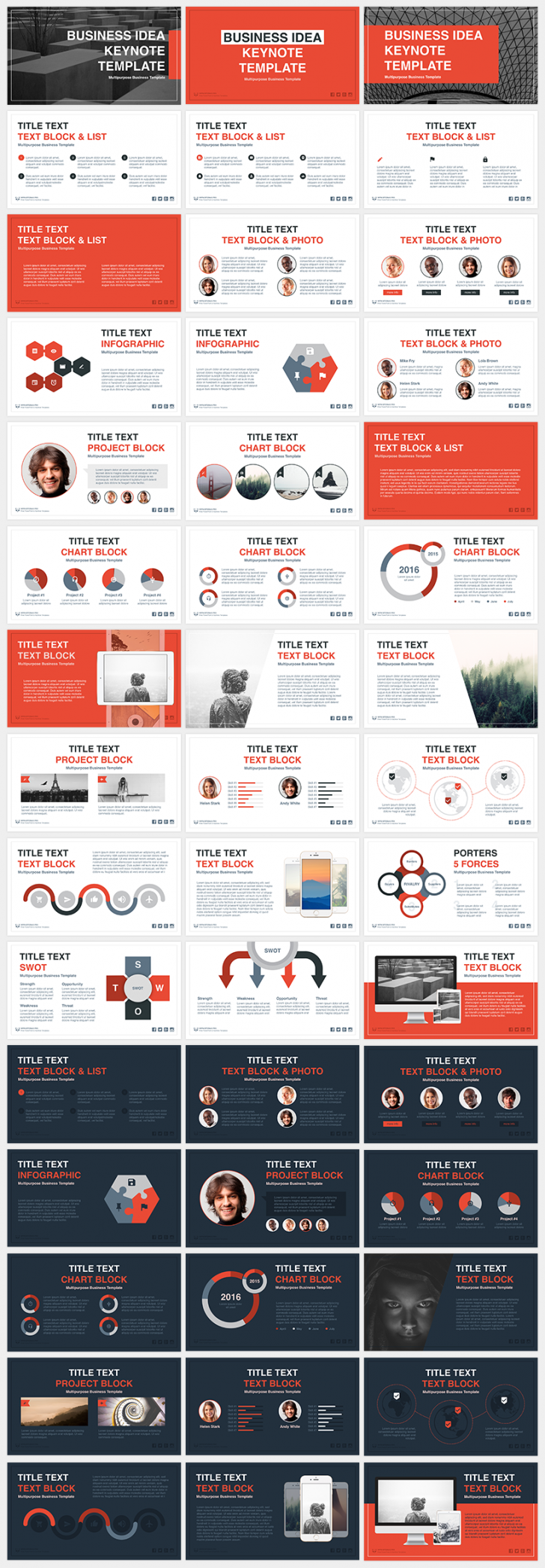 Business Idea free Keynote template