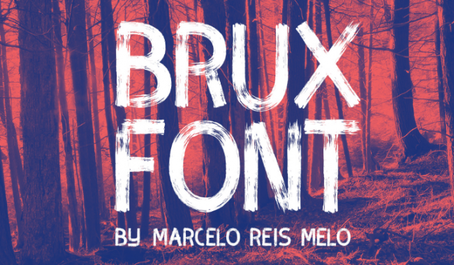 BRUX BOLD BRUSH FONT　太字のブラシフォント