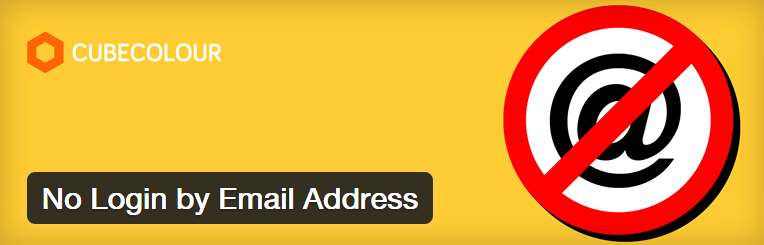 WordPressでメールアドレスでのログインを無効にするプラグイン「No Login by Email Address」