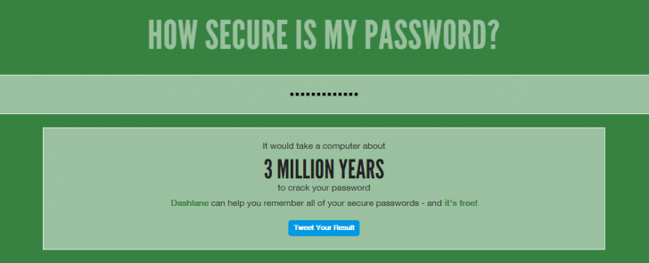 あなたのパスワードは大丈夫？パスワードの解読にどれくらいの時間がかかるか判定
