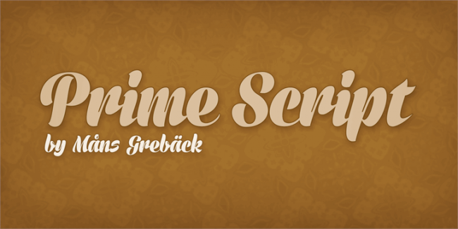 Prime Script PERSONAL USE ONLY font