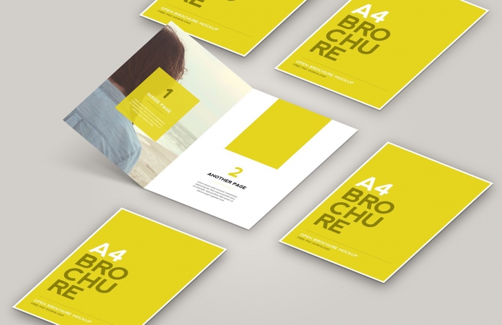 Open Brochure Mockup