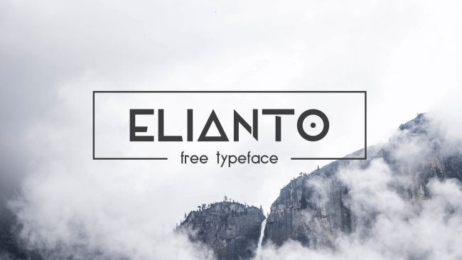 Elianto 未来的なデザインの英字フォント