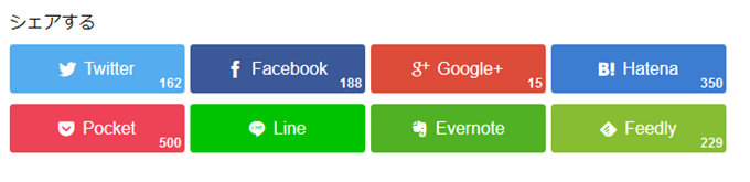シェアボタン タイプ1