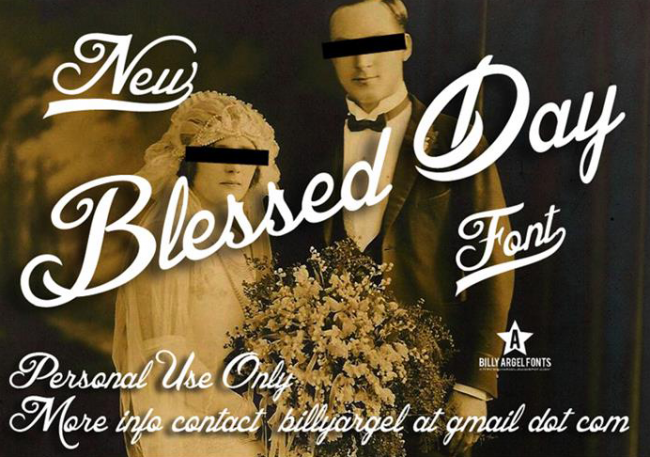 Blessed Day font 