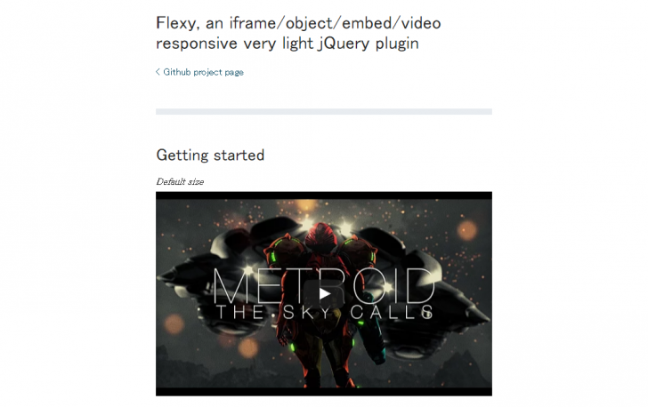 iframe、object、embed、videoをレスポンシブ対応にできる軽量のjQueryプラグイン「Flexy」