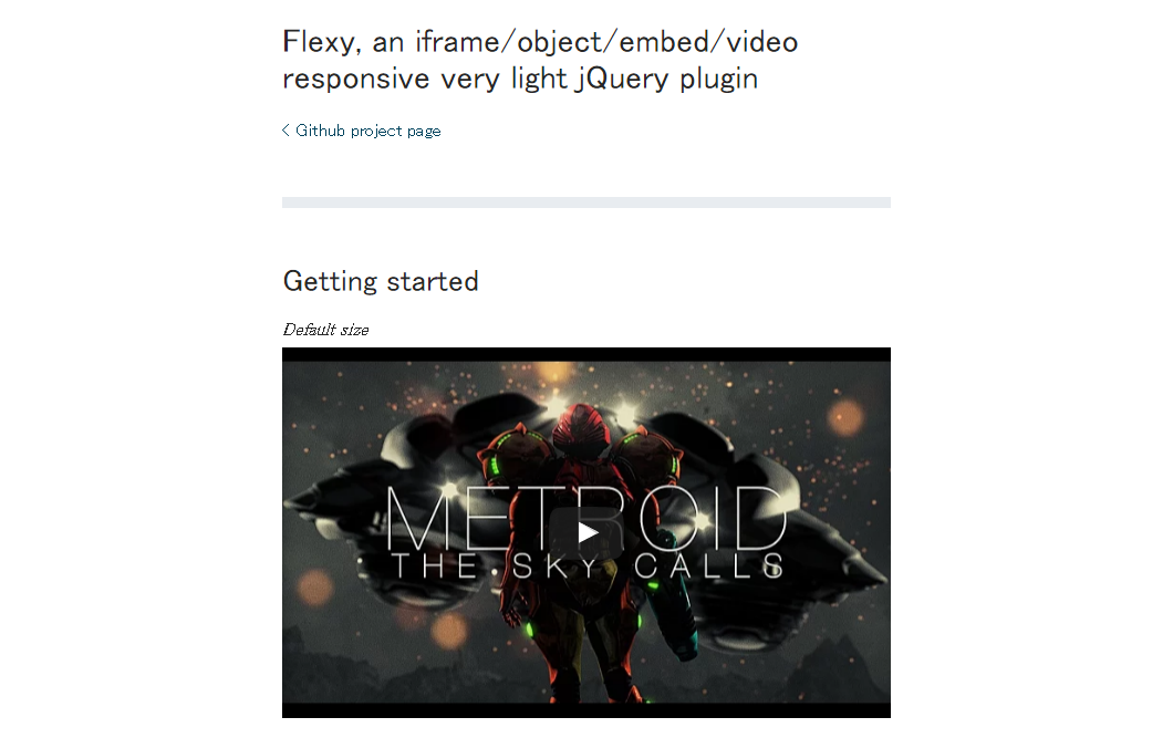 iframe、object、embed、videoをレスポンシブ対応にできる軽量のjQueryプラグイン「Flexy」