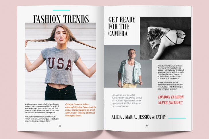 Magazine Mockup PSD Template