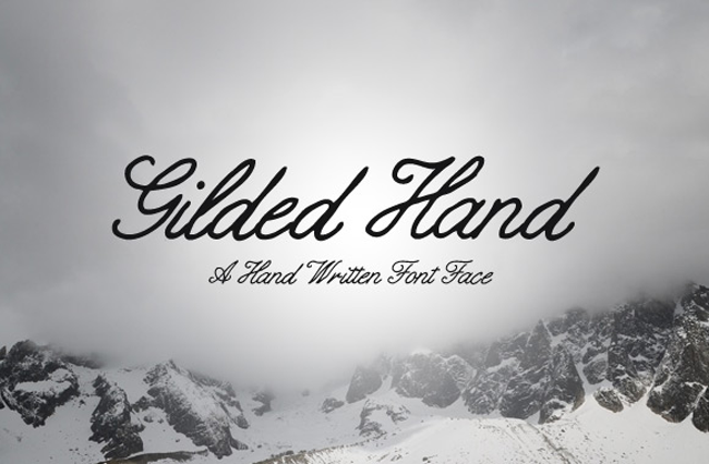 Gilded Hand – Script Font