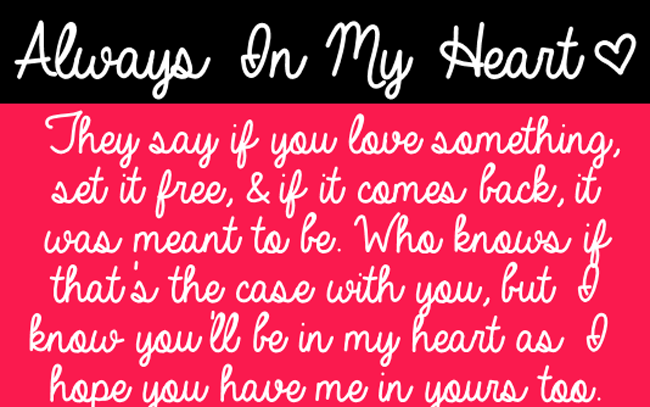 Always In My Heart