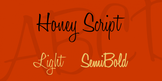 Honey Script Font Family
