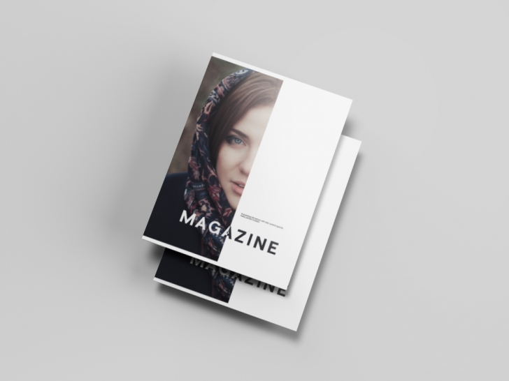 Letter Magazine Mockup - PSD Download