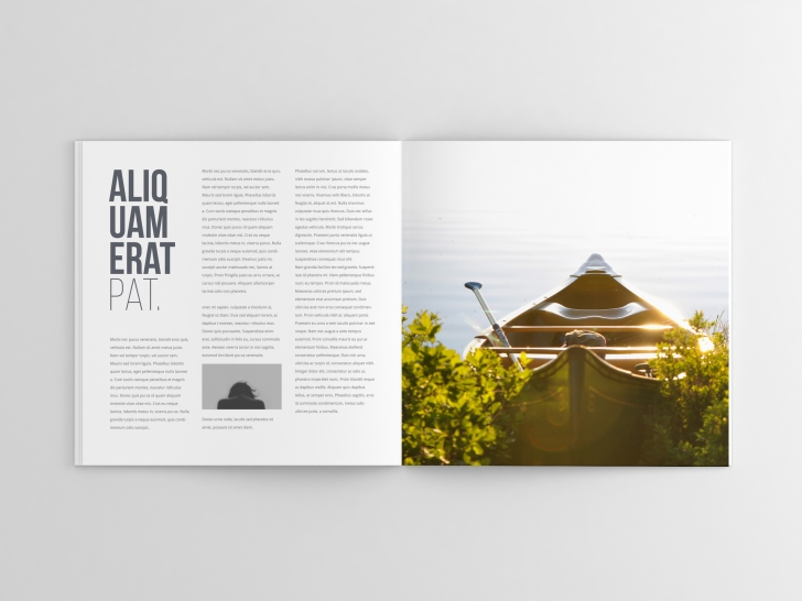 Square Magazine Mockup (Psd)