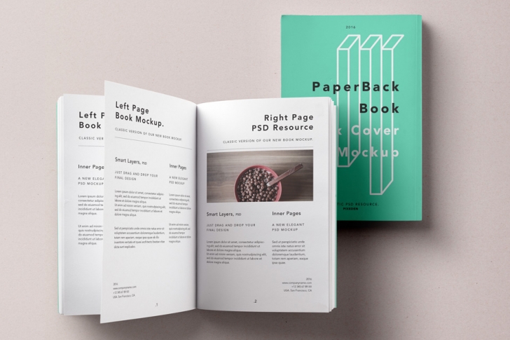 Paperback Psd Book Mockup Vol2