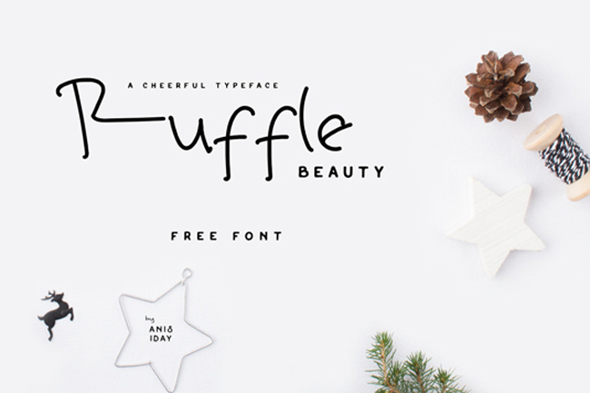 Font of the day: Ruffle Beauty