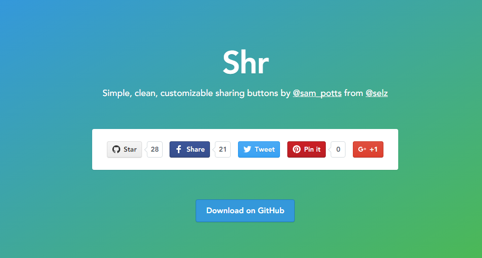 綺麗なカウント付きシェアボタンを簡単に設置できるJS「Shr」