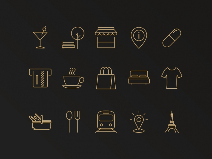 Custome line icon set