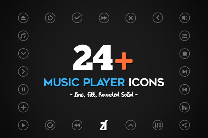 Music Player Icons Freebie