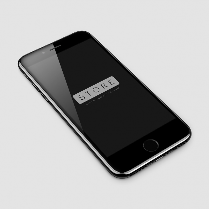 iPhone 7 Jet Black Free Mockup [PSD]