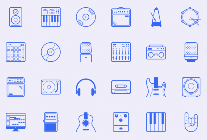 音符 楽器 音楽関連のアイコン選 Wordpressのための便利帳
