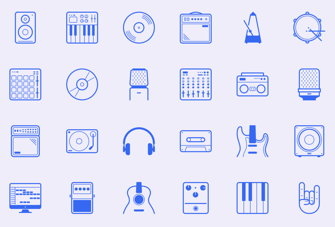 音符、楽器、音楽関連のアイコン20選 WordPressのための便利帳
