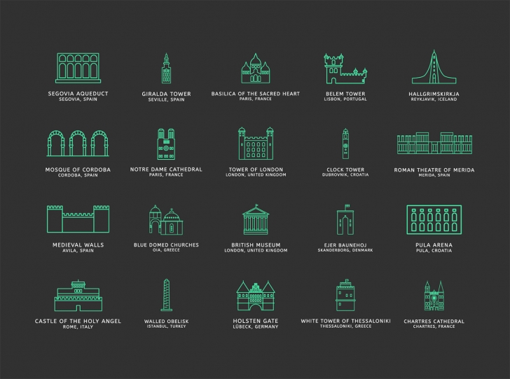 Touristic Icons (100 Icons, PNG, SVG)2
