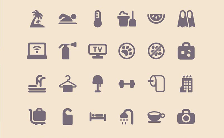 Tourism & Travel Icon Set (100 Icons, PNG, SVG)