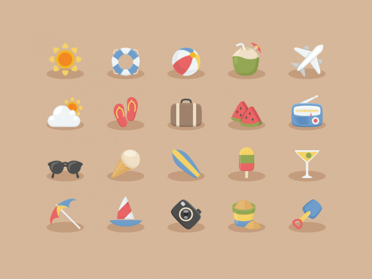 Vacation Time Icons