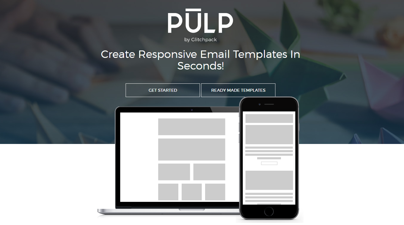 レスポンシブ対応のHTMLメールのテンプレートを簡単作成、ダウンロードできる「Pulp」