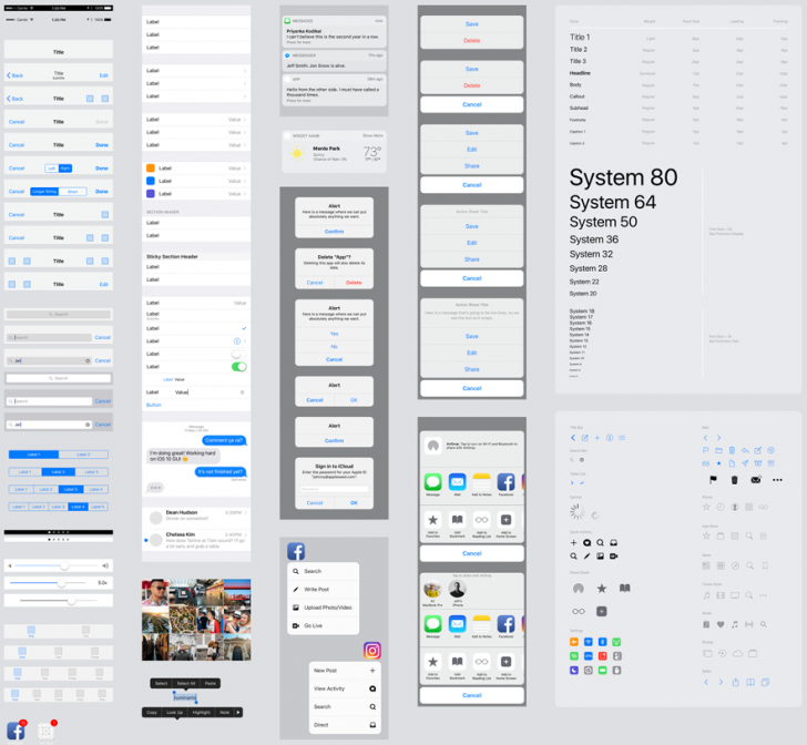 iOSアプリのデザインテンプレート2