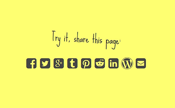 Simple Sharing Buttons Generator