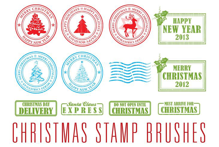 Christmas Stamp Brushes