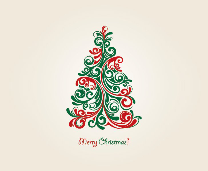 Christmas Tree Vector Vector Graphic