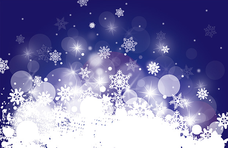 Winter Landscape Vector Graphic