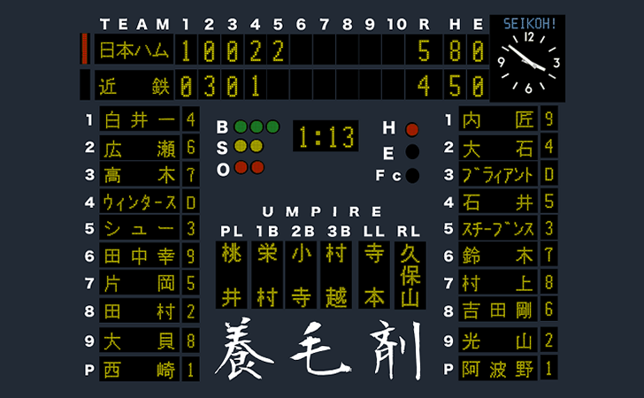 地方野球場フォント