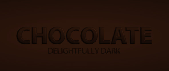 チョコレートの文字