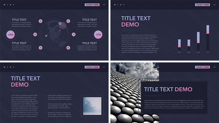 「Free Keynote template “Fusion”」